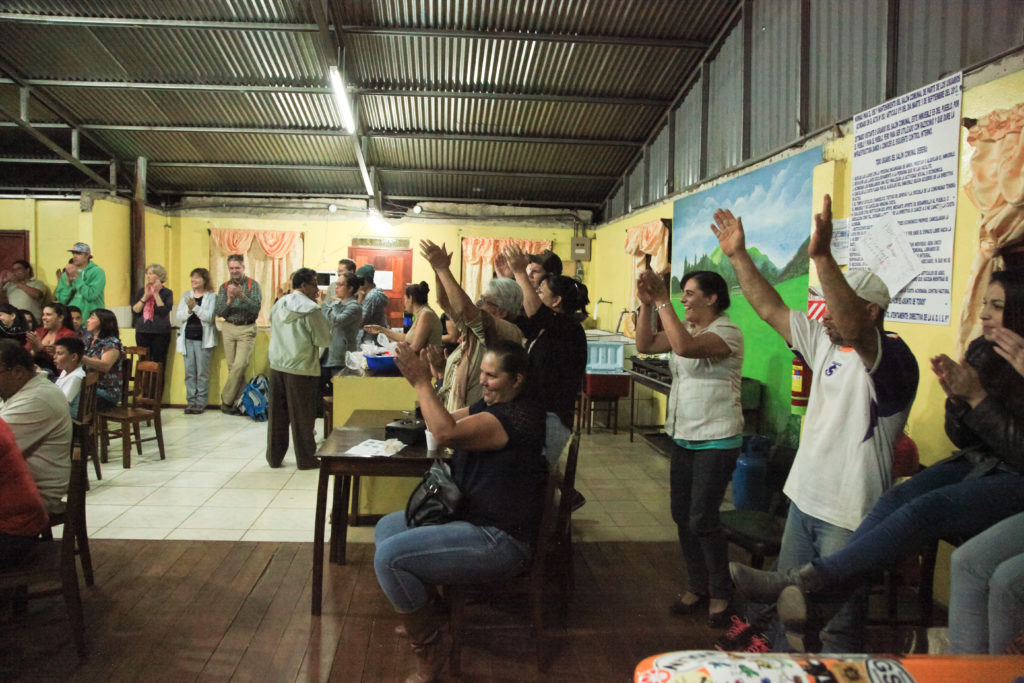 Audience response in Costa Rica to BSS Tour Group performance