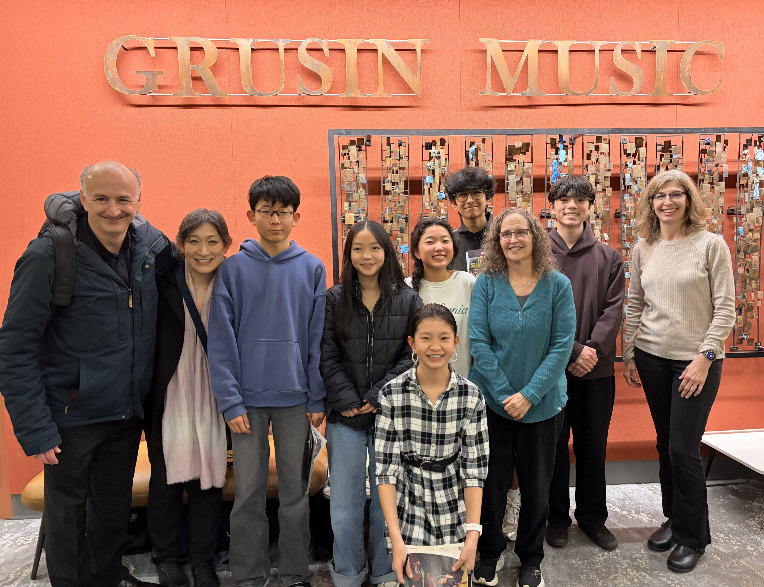 Boulder Suzuki Strings students with Takacs Quartet